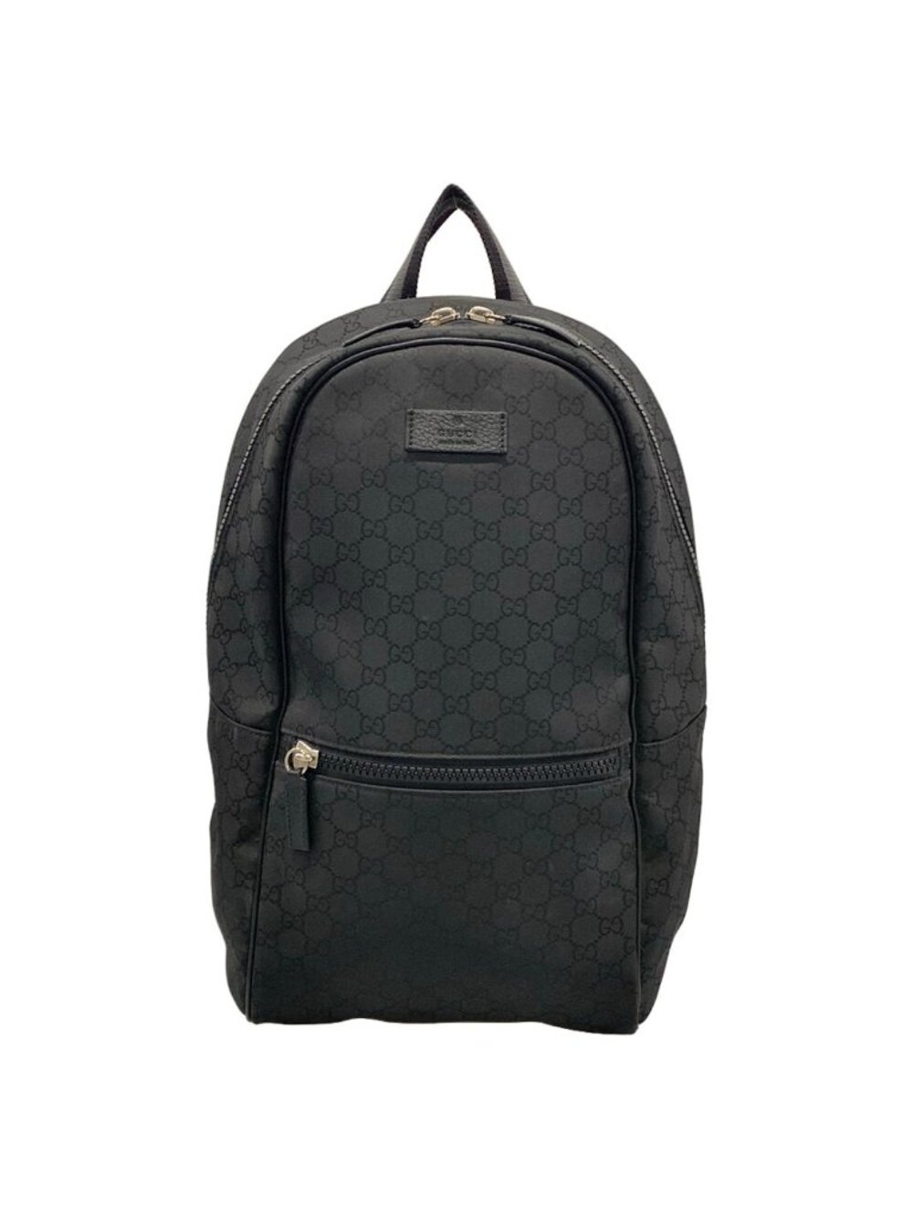 Gucci Backpack GG Pattern Black Leather